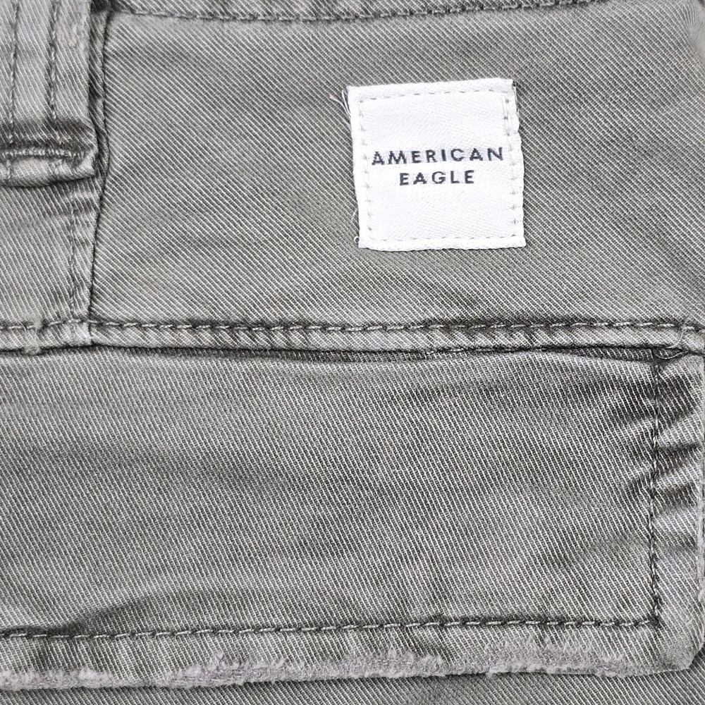 American Eagle Paratrooper Cargo Pants Mens 29x30 (30x29) Green Flex Military - Picture 6 of 11